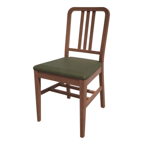 Bolero Bespoke Vicky Side Chair in Olive/Walnut