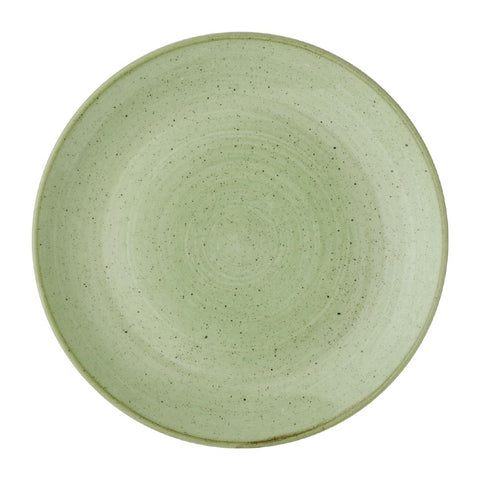 Churchill Stonecast Sorrel Green Coupe Plates 170mm (Pack of 12)