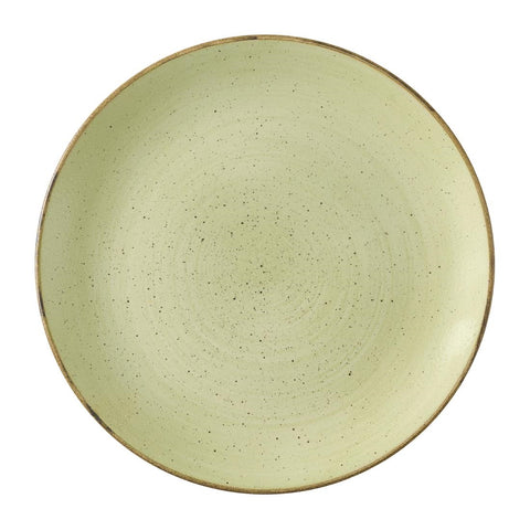 Churchill Stonecast Raw Green Evolve Coupe Plates 260mm (Pack of 12)