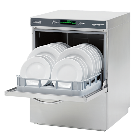 Maidaid Evolution 535 WS 500mm Basket Under Counter Dishwasher With Drain Pump & Internal Water Softener