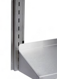 EAIS Stainless Steel Solid Wall Shelves With Battens - 400mm Deep