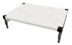 EAIS Powder Coated Solid Dunnage Racks