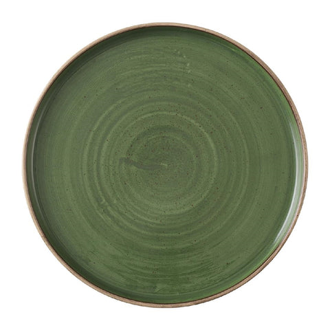 Churchill Stonecast Sorrel Green Walled Plates 255mm (Pack of 6)