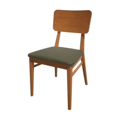 Bolero Bespoke Brenda Side Chair in Olive/Oak