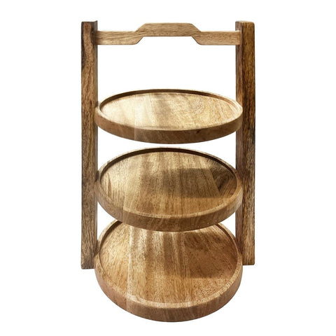 Olympia 3-Tier Stand Mango Wood for 200mm Plates