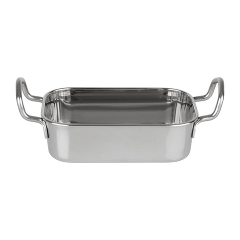 Olympia Table Presentation Rectangular Dish Stainless Steel 140x90mm