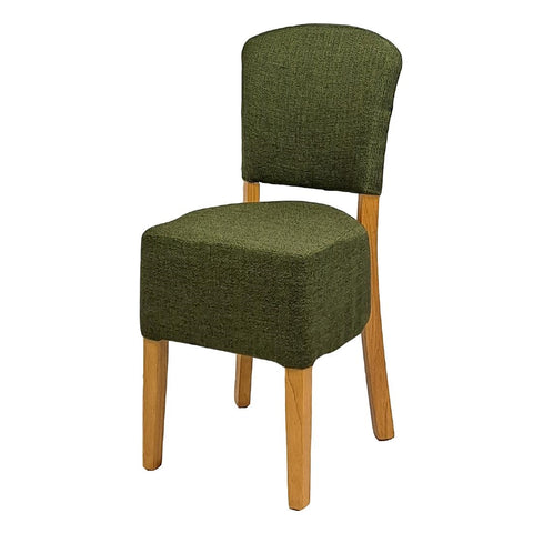 Hanoi Dining Chair In Soft Oak with Shetland Forest Seatpad (Pack of 2)