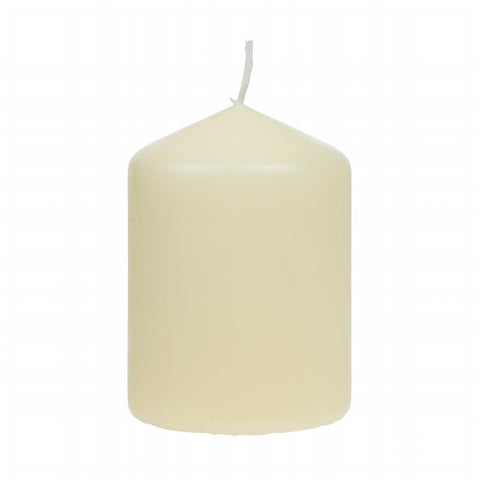Ivory Pillar Short Candles 3" (Pack of 12)