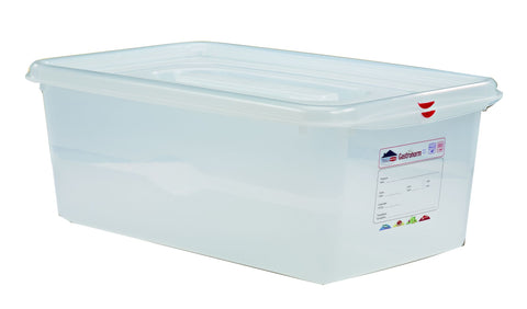 Genware 12550 GN Storage Container 1/1 200mm Deep 28L - Pack of 6