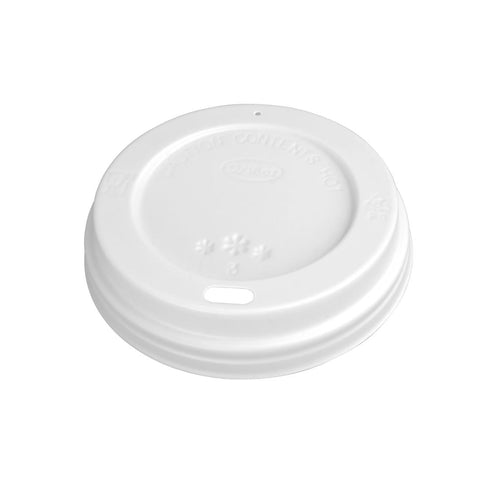 Fiesta Recyclable Coffee Cup Lids White 340ml / 12oz and 455ml / 16oz (Pack of 50)