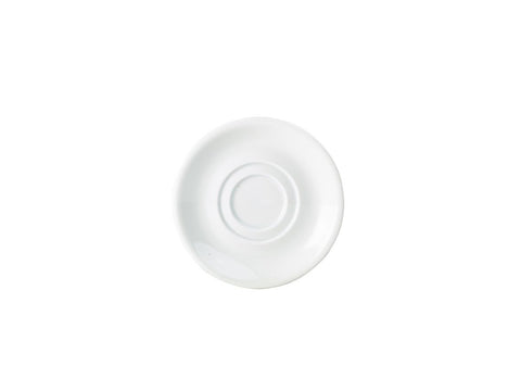 Genware 162115 Royal Double Well Saucer 15cm - Pack of 6