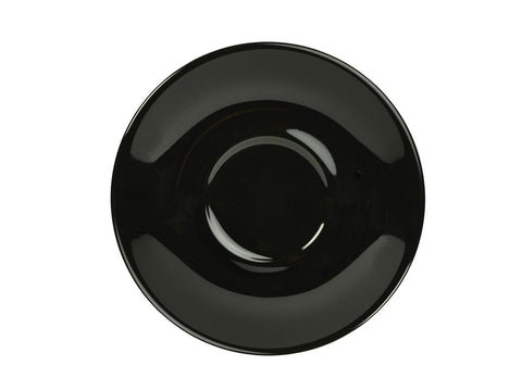 Genware 182115BK Royal Saucer 16cm Black - Pack of 6