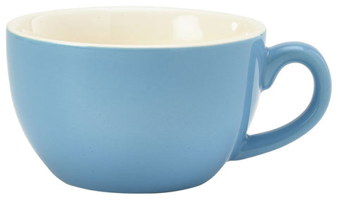 Genware 322118BL Royal Bowl Shaped Cup 17.5cl/6oz Blue - Pack of 6