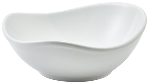 Genware 361118 Royal Organic Triangular Bowl 18.5 x 17.5 x 7.5cm - Pack of 6