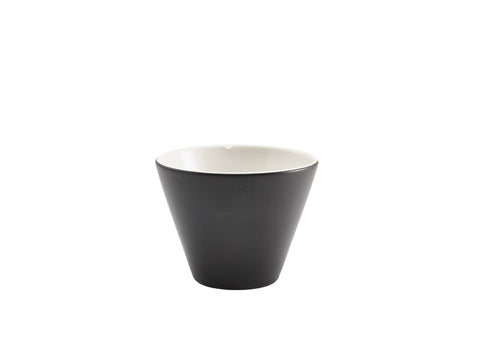 Genware 369011MBK Royal Conical Bowl 10.5cm Dia Matt Black