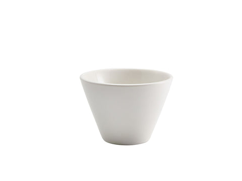 Genware 369012MWH Royal Conical Bowl 12cm Dia Matt White - Pack of 6