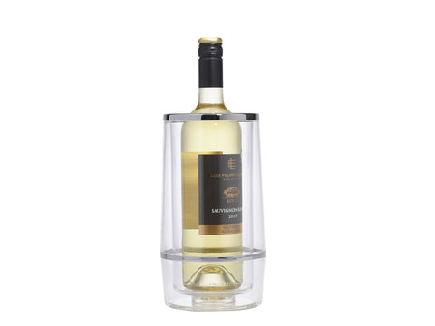 Genware 421 Clear Acrylic Wine Cooler Chrome Trim