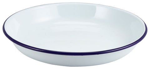 Genware 45624 Enamel Rice/Pasta Plate 24cm
