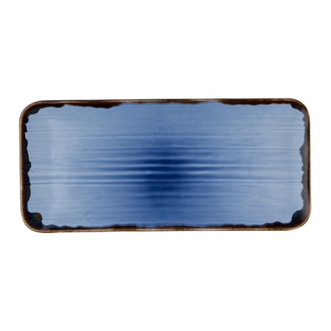 Dudson Harvest Indigo Organic Coupe Rectangle Platter 405x181mm (Pack of 6)