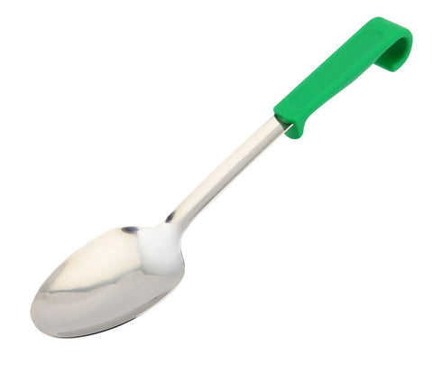 Genware 577-04G Plastic Handle Spoon Plain Green