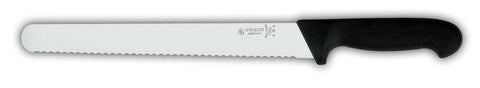 Genware 7705-W-25 Giesser Slicing Knife 9 3/4" Serrated