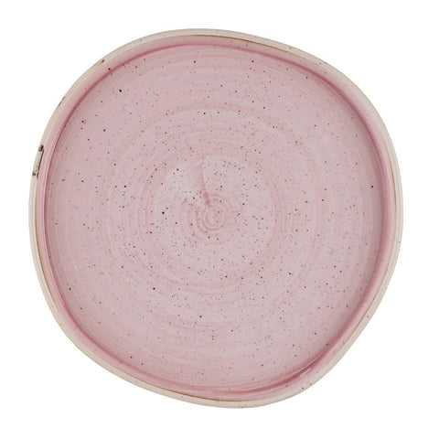 Churchill Stonecast Petal Pink Organic Walled Plates 257mm (Pack of 6)