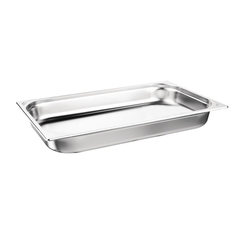 Nisbets Essentials Stainless Steel Gastronorm Tray 65mm (Pack 3)