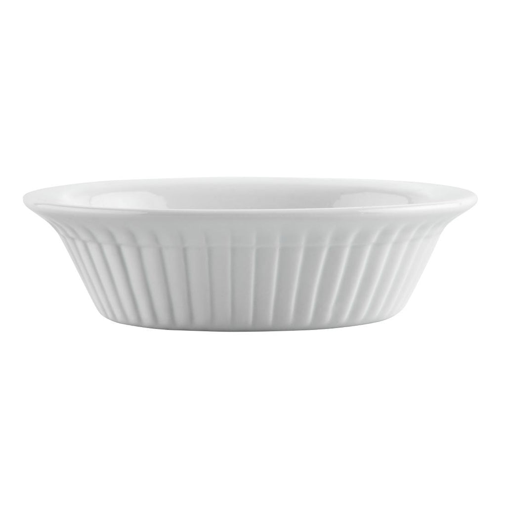 Olympia Whiteware Oval Pie Dishes 170mm (Pack of 6) Advantage