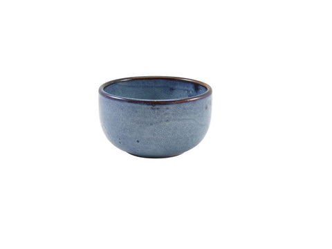 Genware BW-PBL12 Terra Porcelain Aqua Blue Round Bowl 12.5cm - Pack of 6