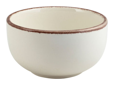 Genware BW-SBR12 Terra Stoneware Sereno Brown Round Bowl 12.5cm - Pack of 6