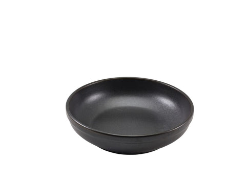 Genware CB-PBK23 Terra Porcelain Black Coupe Bowl 23cm - Pack of 6