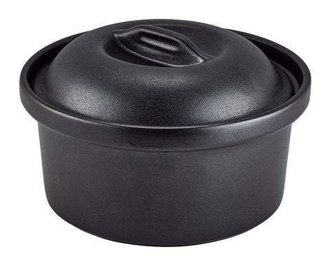 Genware F17-CT Forge Buffet Stoneware Round Casserole Dish 1.5L - Pack of 4