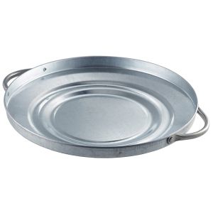 Genware GBL25 Galvanised Steel Bin Lid 24.5cm Dia