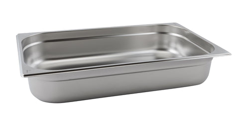 Genware GN11-100 St/St Gastronorm Pan 1/1 - 100mm Deep