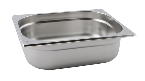 Genware GN12-40 St/St Gastronorm Pan 1/2 - 40mm Deep