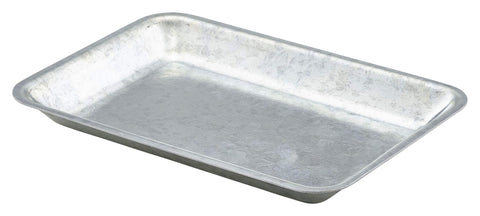 Genware GST2014 Galvanised Steel Tray 20x14x2cm