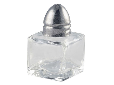 Genware 008-1 Individual Glass Salt Pot 30 x 30 x 50mm