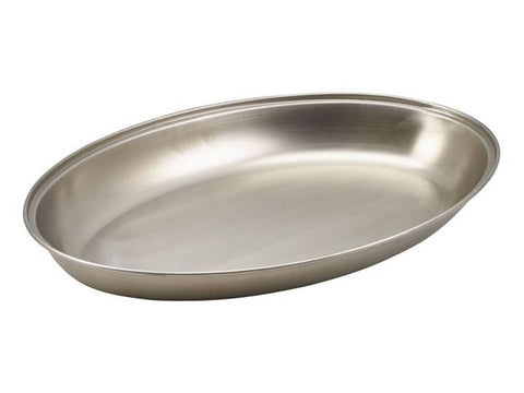 Genware 12561 S/St.Oval Veg Dish 14"