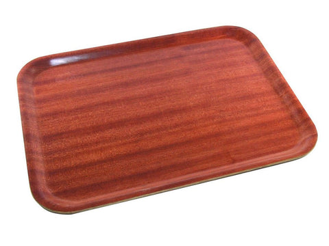 Genware DT4634 Darkwood Mahogany Tray 46 x 34cm