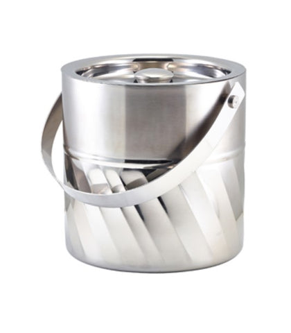 Genware ICBSW Stainless Steel Swirl Ice Bucket