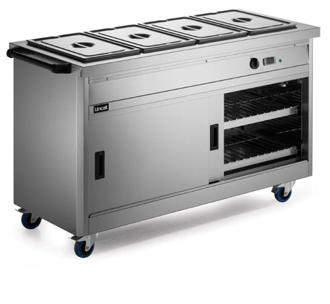 Lincat P6B4 Panther Slim Mobile Hot Cupboard