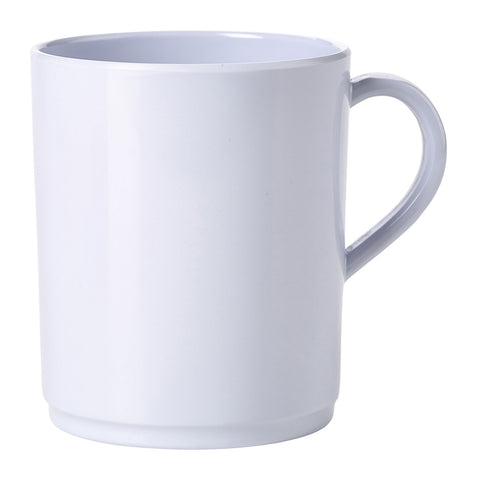 Genware MEL10MUG 10oz Melamine Mug White - Pack of 12