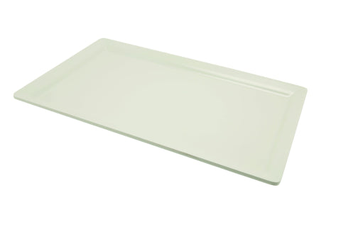 Genware MEL11-WT White Melamine Platter GN 1/1 Size 53 X 32cm