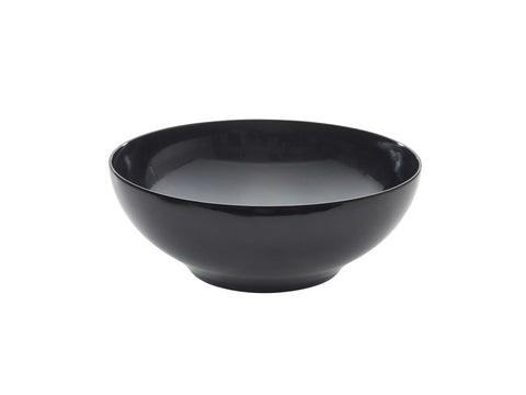 Genware MELRB-25BK Black Melamine Round Buffet Bowl 25.7cm