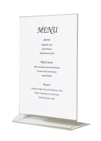 Genware MHA5 Acrylic Menu Holder A5 Size