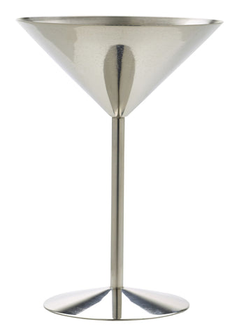 Genware MRS240 Stainless Steel Martini Glass 24cl/8.5oz