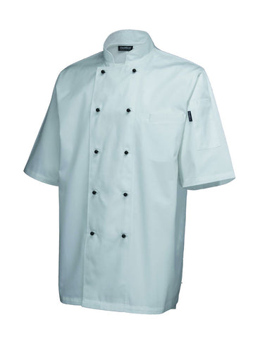 Genware NJ09-M Superior Jacket (Short Sleeve) White M Size