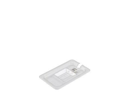 Genware PC14-NLID 1/4 Polycarbonate GN Notched Lid Clear