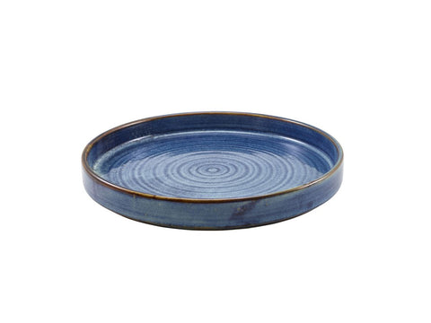 Genware PR-PBL26 Terra Porcelain Aqua Blue Presentation Plate 26cm - Pack of 6