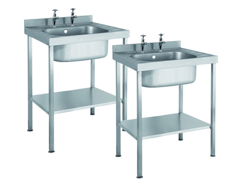 Parry Single Bowl No Drainer Range Stainless Steel Sink Unit